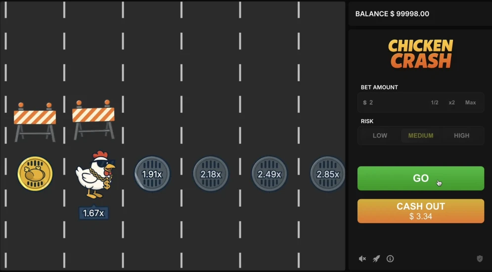 Chicken Crash demo